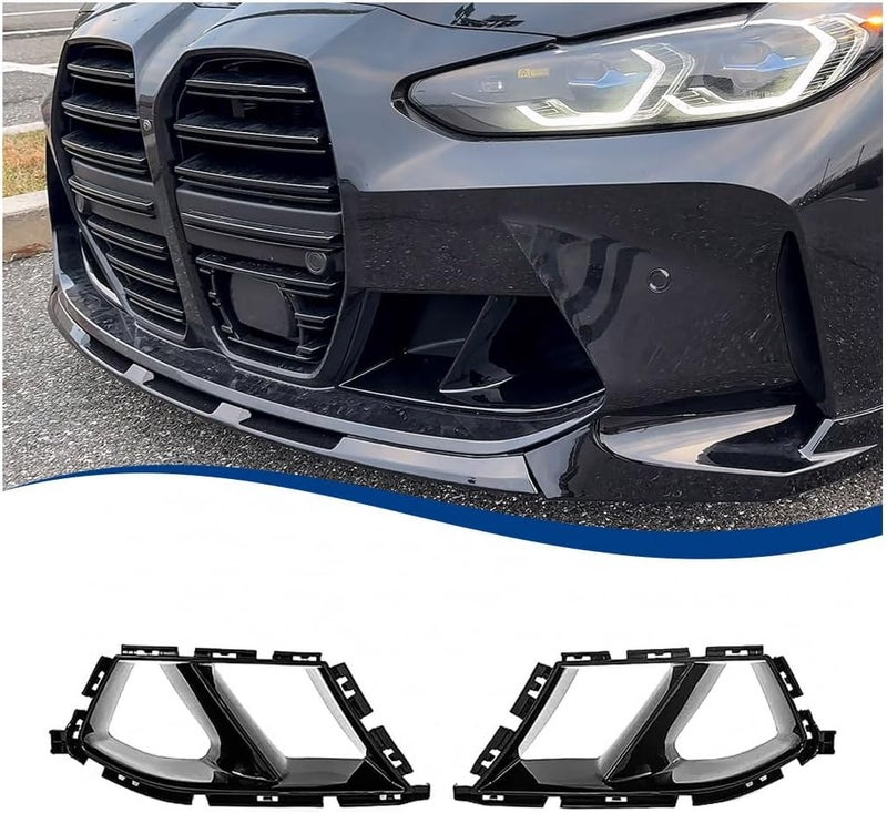 XPHAZZ Front Bumper Air Duct Compatible with 2021-2025 M3 M4 model Splitter MP-Style ABS (G80 G82 G83, Gloss-Black) - Image 1